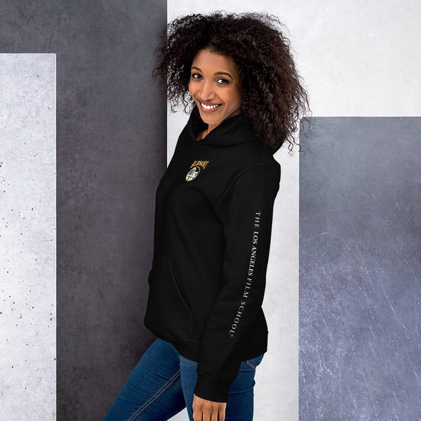 Alumni Building Text with LAFS logo on sleeve Unisex Hoodie
