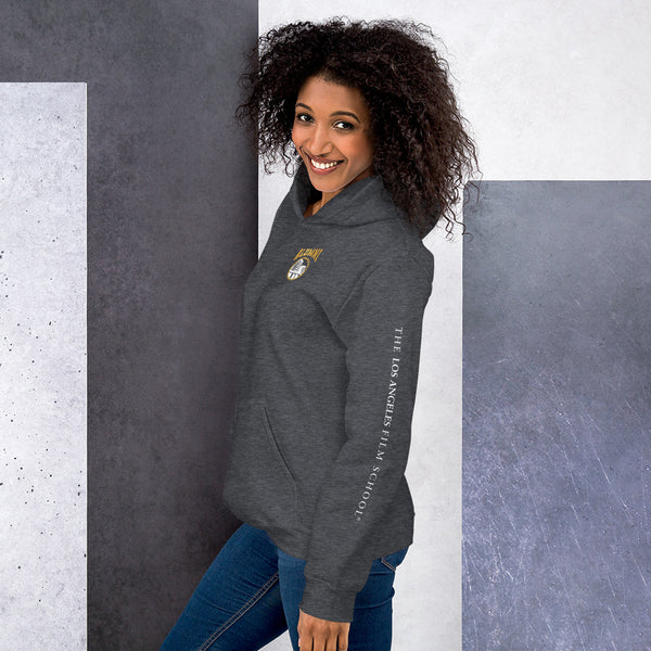 Alumni Building Text with LAFS logo on sleeve Unisex Hoodie