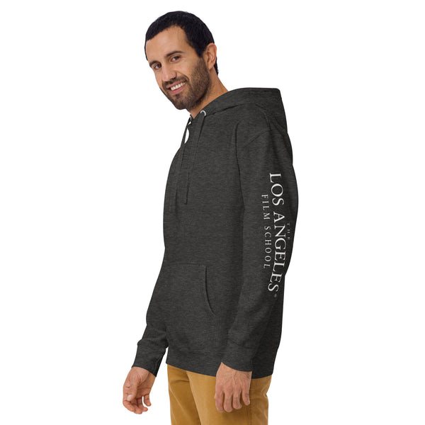 LAFS Alumni Building on Back with Logo on sleeve Unisex Hoodie