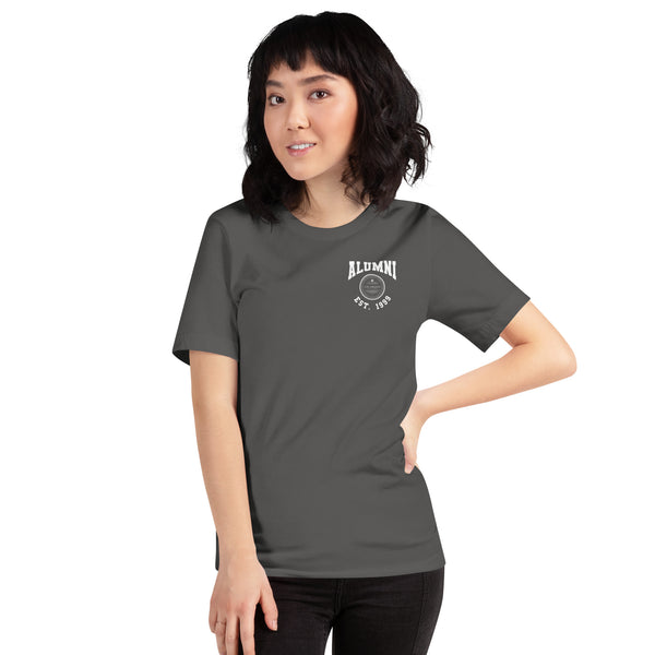 Alumni Seal Est. Front Pocket Unisex T-Shirt