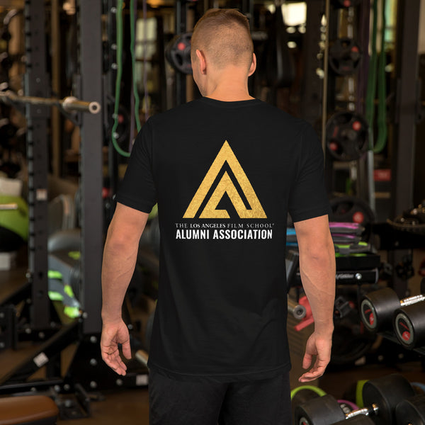 Alumni Association Logo Metallic on Back Unisex t-shirt
