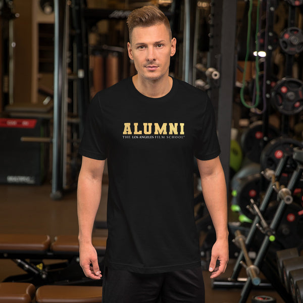 Alumni Text Solid Metallic Unisex t-shirt