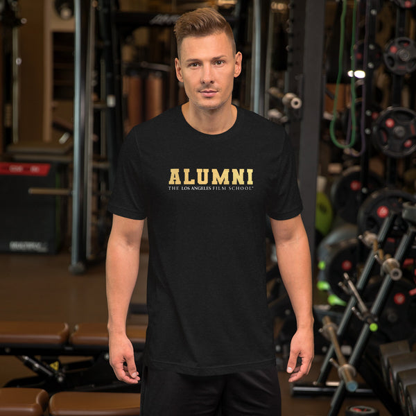 Alumni Text Solid Metallic Unisex t-shirt