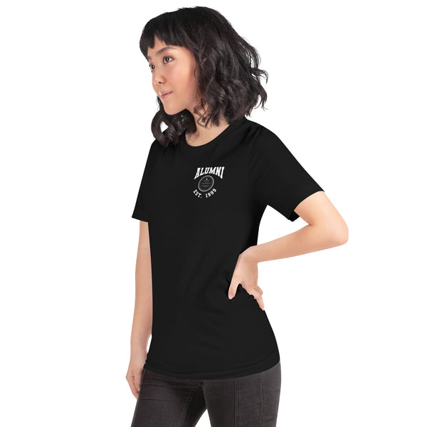 Alumni Seal Est. Front Pocket Unisex T-Shirt