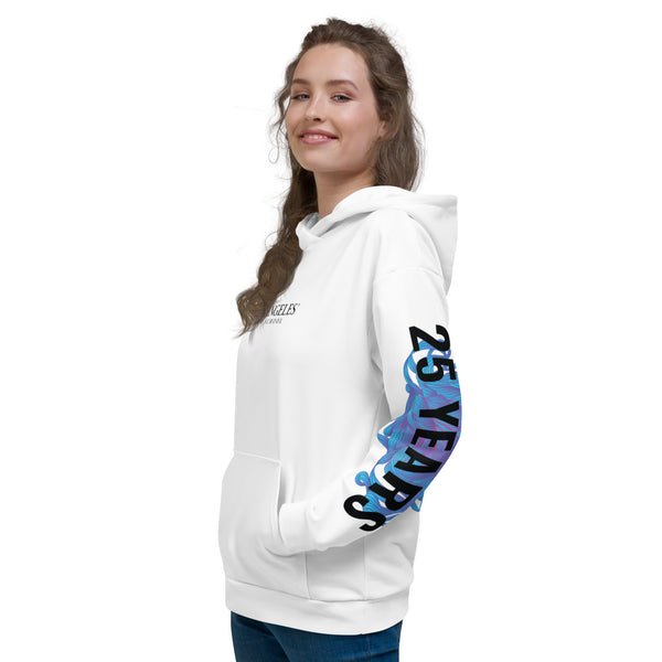 25 Year Anniversary – White Unisex Hoodie