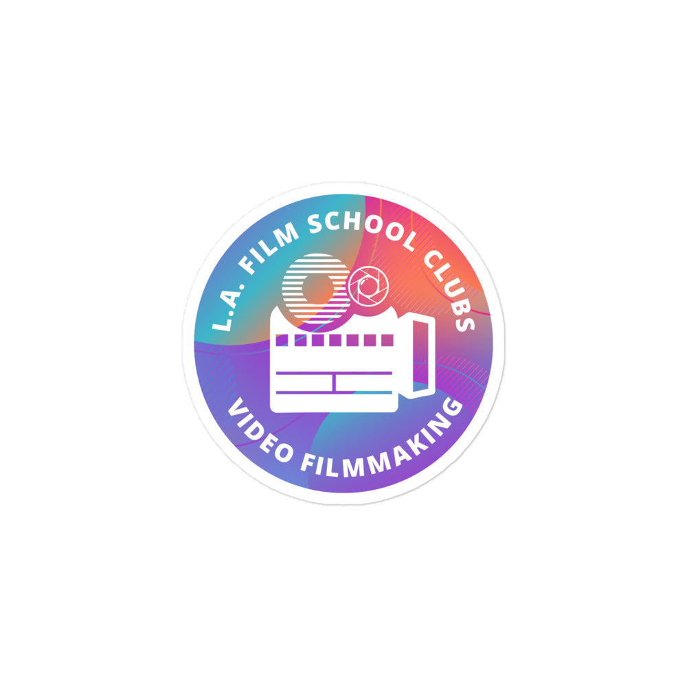 Student Clubs – Video Filmmaking Bubble-free stickers