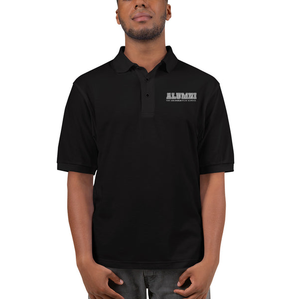 Alumni Text Stroke Embroidered Polo Shirt