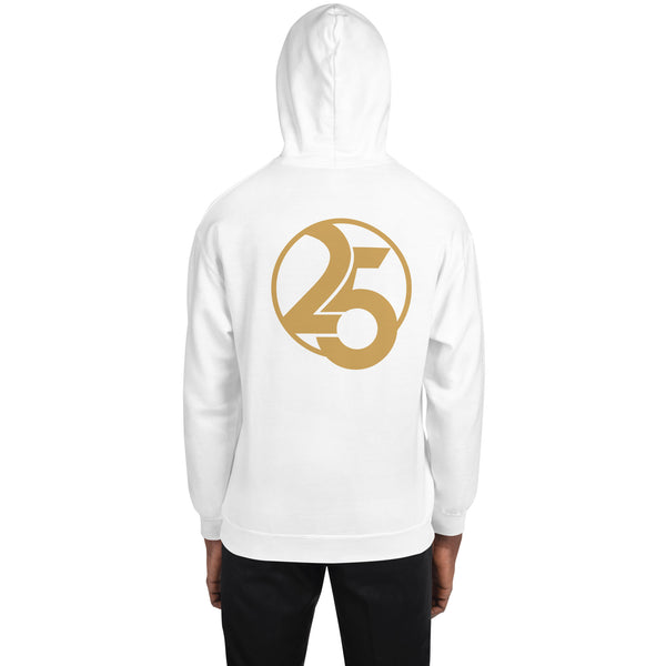 25 Year Anniversary – Basic White Unisex Hoodie