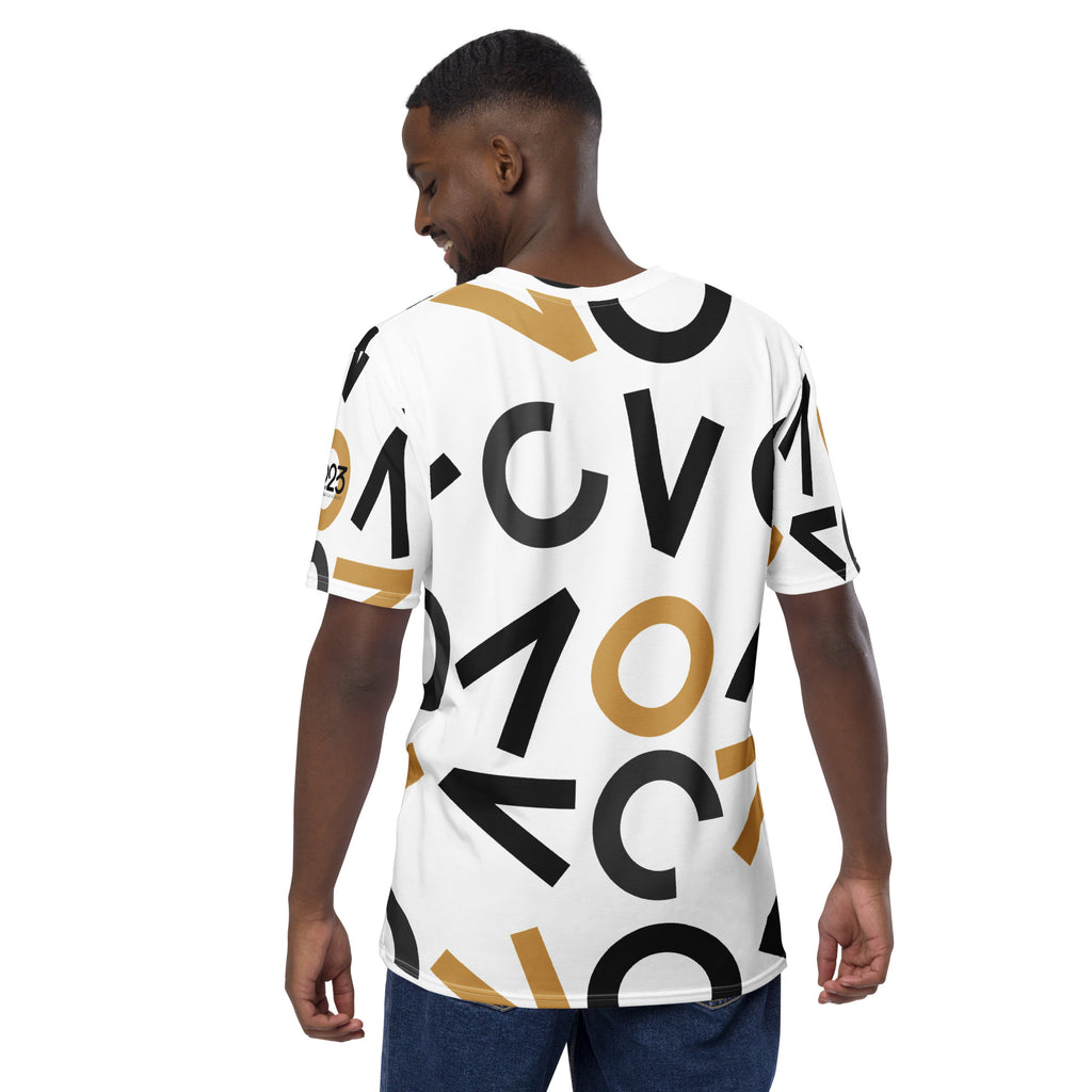 Louis Vuitton Men's Cotton Black and White Geometric Shirt
