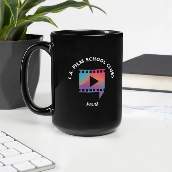 Student Clubs – Film Club Black Glossy Mug