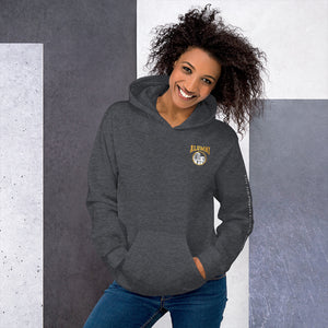 Alumni Building Text with LAFS logo on sleeve Unisex Hoodie