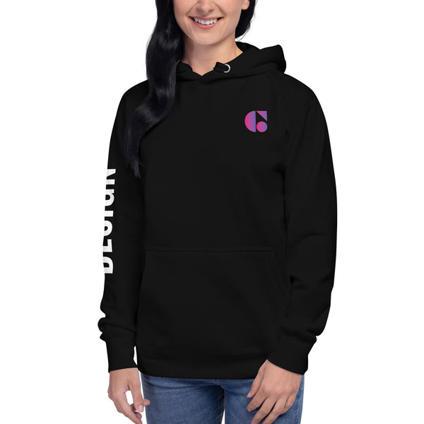 Graphic Design – Unisex Hoodie Design C – Purple Logo