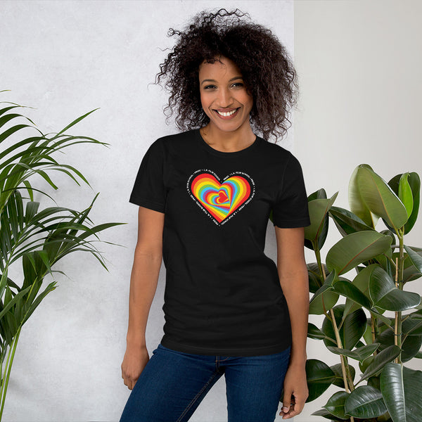 Pride Heart Spiral Short-Sleeve Unisex T-Shirt