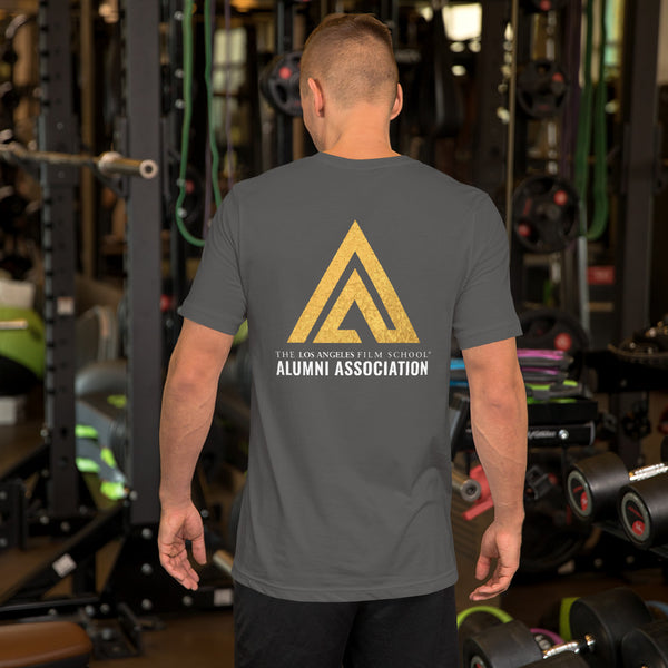 Alumni Association Logo Metallic on Back Unisex t-shirt