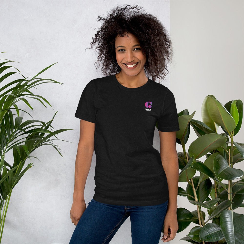 Graphic Design – Unisex T-Shirt Design C – Purple Logo