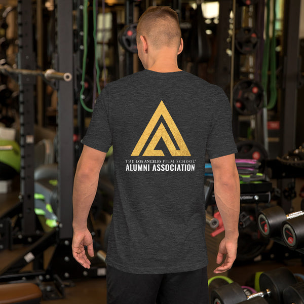 Alumni Association Logo Metallic on Back Unisex t-shirt