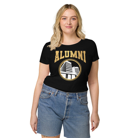 Alumni Building Text Women’s basic organic t-shirt